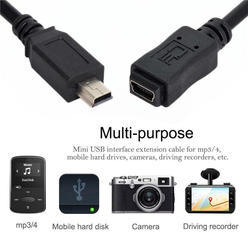 chenyang Mini USB Extension Cable USB 2.0 Mini USB 5Pin Male to Female Data P... gallery