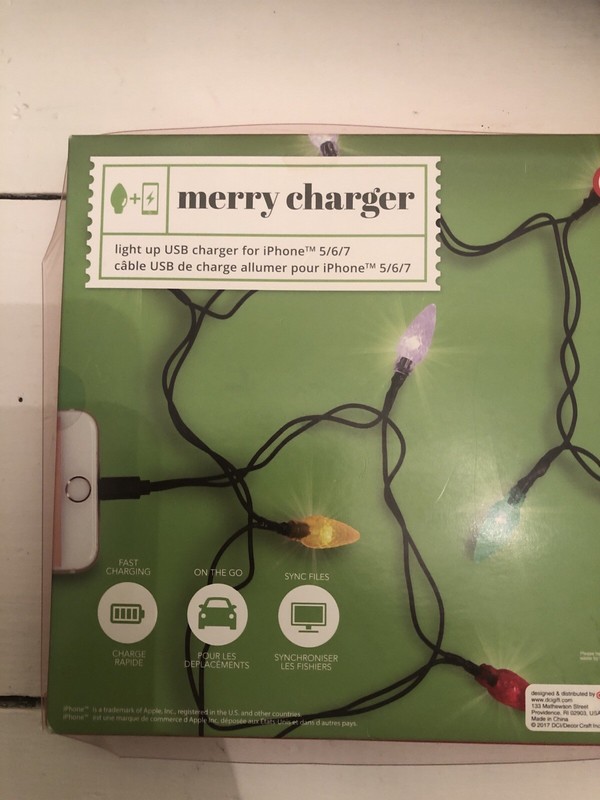 MERRY CHARGER USB IPHONE 📱CHARGER WITH MULTICOLOR LIGHT BULBS FOR 5/6/7 gallery