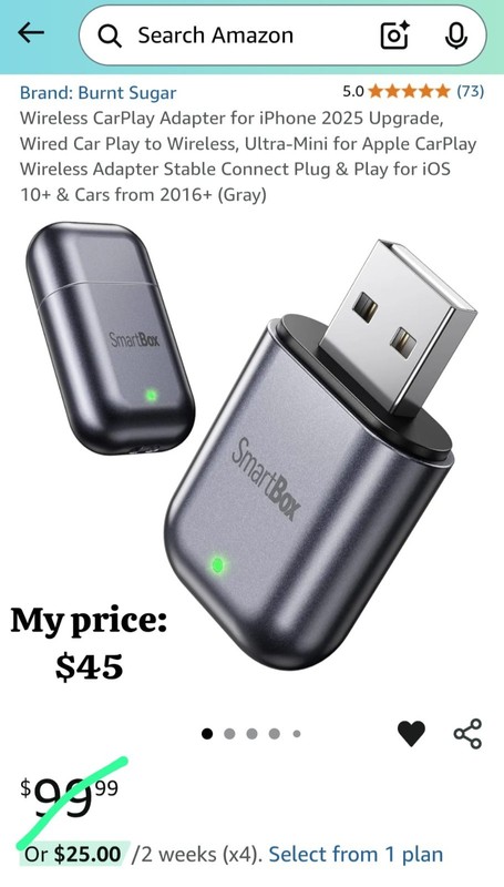Wireless CarPlay Adapter for iPhone Mini Size Wireless Apple CarPlay Adapter ...