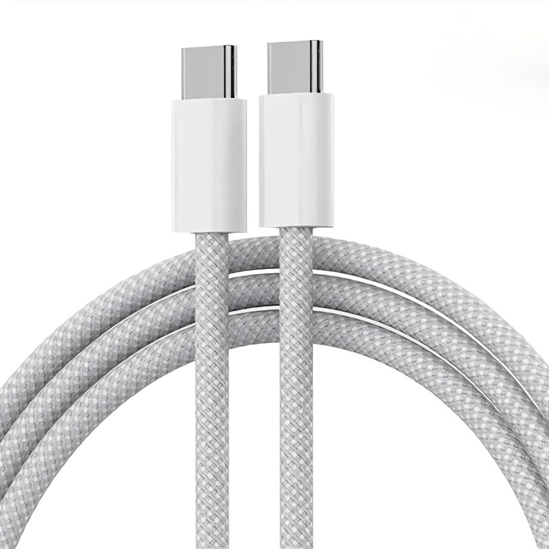 3ft USB-C to USB-C for iPhone 15/16/17 Pro Max/iPad – Type C Charging Cable
