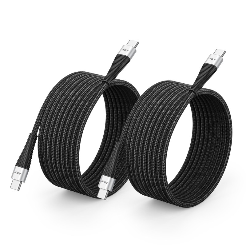 2 Pack 10ft USB C to C Fast Charger Cable Braided Type C Charging Cord Wire
