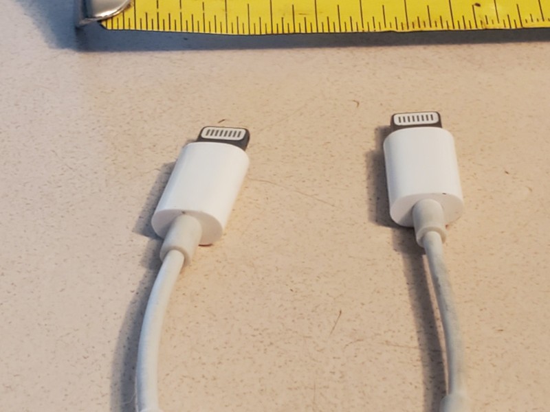Generic WHITE ⚡Cables for APPLE iPhone LOT (2) ⚡Power Headphone Jack Adapter gallery