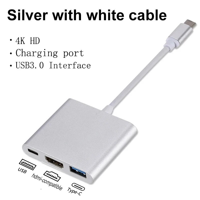 USB-C Type C HDMI Adapter Cable Converter Hub for Macbook Android Phone HDTV TV gallery