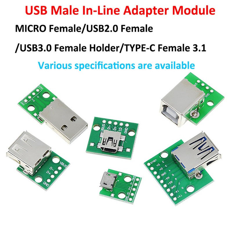 Typec Soldered Module Circuit Board Power Supply-USB to2.0/3.0 Female/Male MICRO gallery