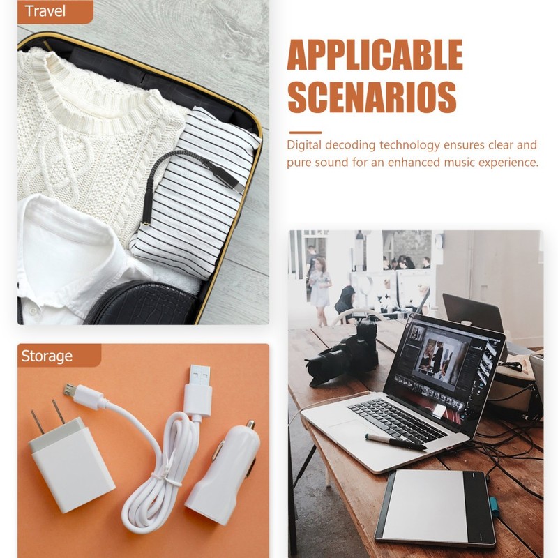 Metal Type-C Headphone Adapter Portable Audio Converter with Clear Sound gallery