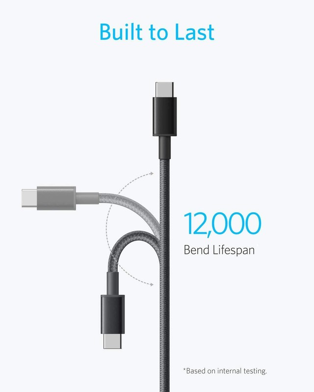 2x Anker 60W PD Charger Cable USB C to USB C Fast Charging for MAC/Galaxy/Switch gallery