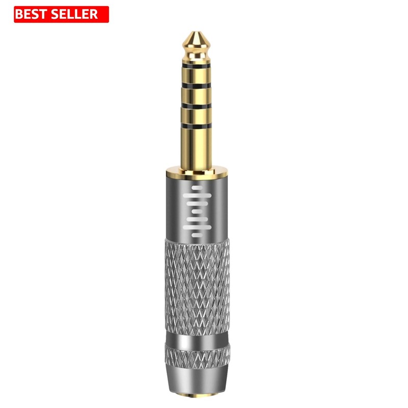 Versatile 4.4mm to 2.5mm Balanced Headphone Converter – Lightweight and Durable