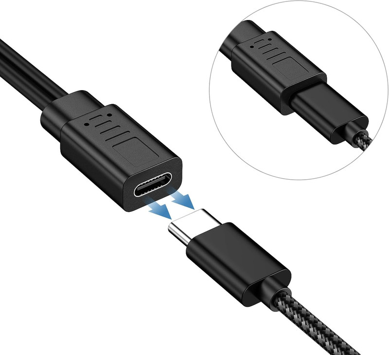 2-In-1 USB C Splitter Charge Cable, USB-C Female to 2 Type-C Male 1 in 2 Out Cha gallery