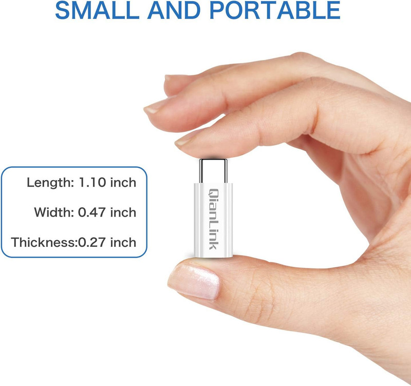 Mini USB to USB C Adapter, (2-Pack) Mini USB Female to USB C Male Convert Chargi gallery