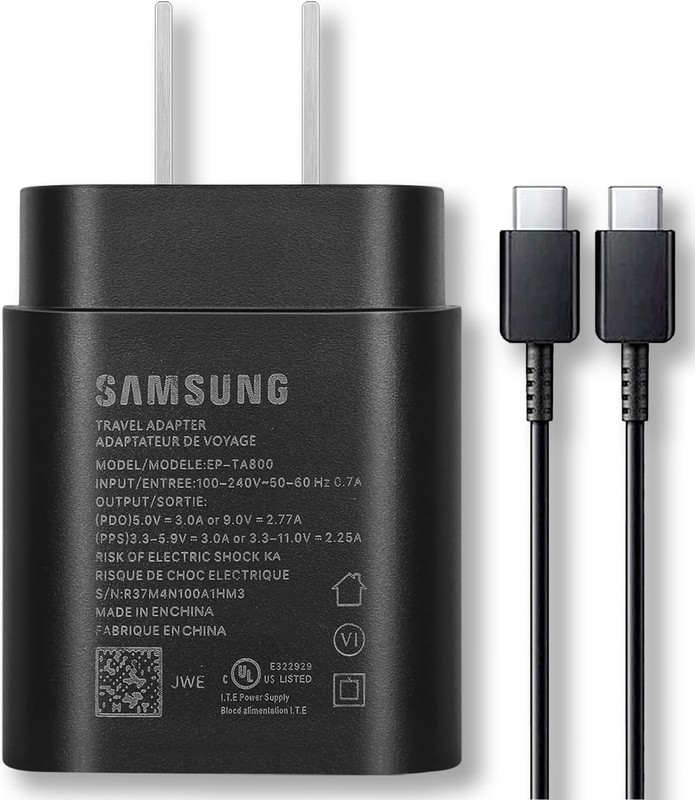 25W Fast Adaptive Samsung Charger for Galaxy S22 S23+Ultra/S21/S21Ultra/S20+/S20
