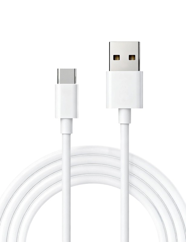 MAS CARNEY USB A to C Cable 3FT, Fast Charging 2.4A, 1 Pack, White