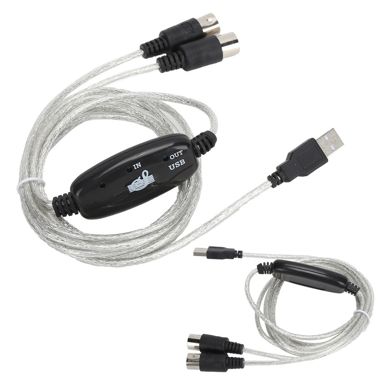 MIDI Cable MIDI To USB Cord Adapter Midi Converter MIDI To USB In-Out Part⭐ gallery