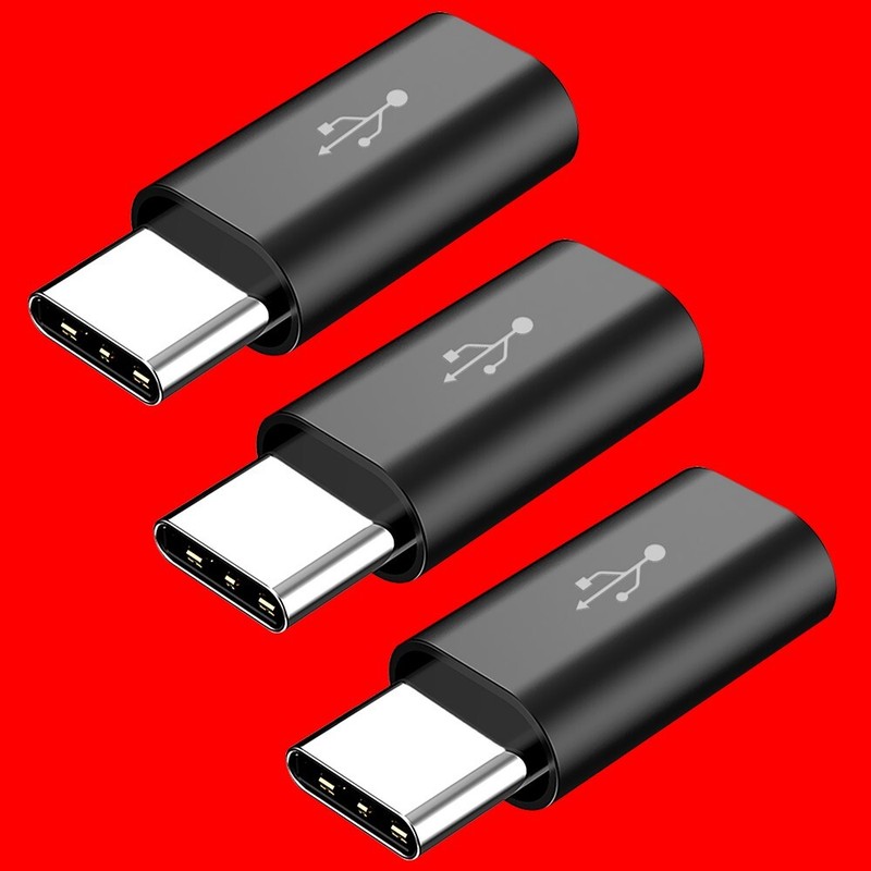 High Quality Easy to Install Premium Real Heavy-Duty 3 x Micro to Type C Adaptor