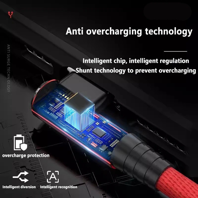 1pc 90-Degree Fast Charging USB Cable for iPhone14/13/12/11/X/8–1mLength Random gallery