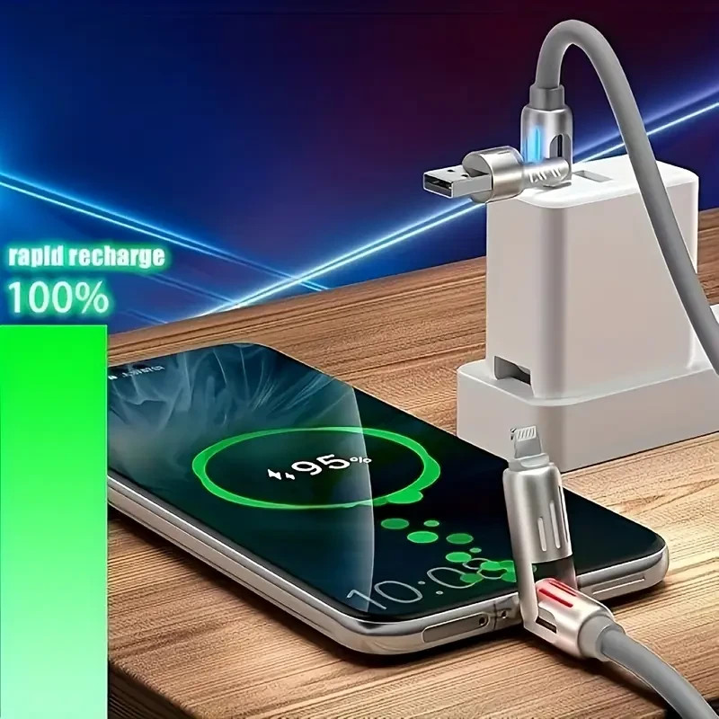 4 in 1 USB Fast Charging Cable 240W Multi-Port USB-C for iPhone Samsung Android gallery