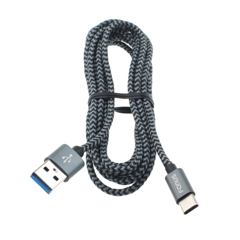 BRAIDED 6FT LONG TYPE-C USB CABLE SYNC POWER WIRE FAST CHARGE USB-C CORD – K27A