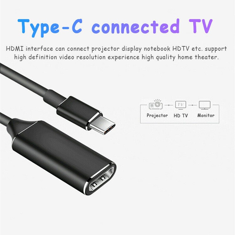 Universal USB3.1 Type C to 4K HDMI Female Hub Adapter Cable For Tablet Laptop gallery