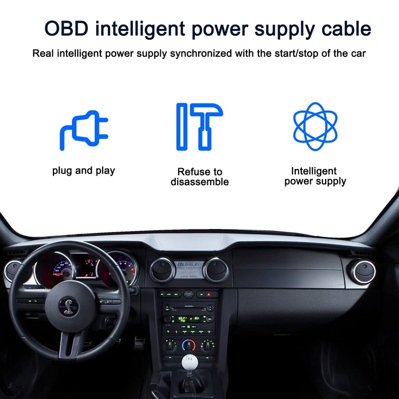 XMSJSIY OBD to USB Power Cable Adapter 16Pin OBD2 Male to 5V 2A USB Female Co... gallery