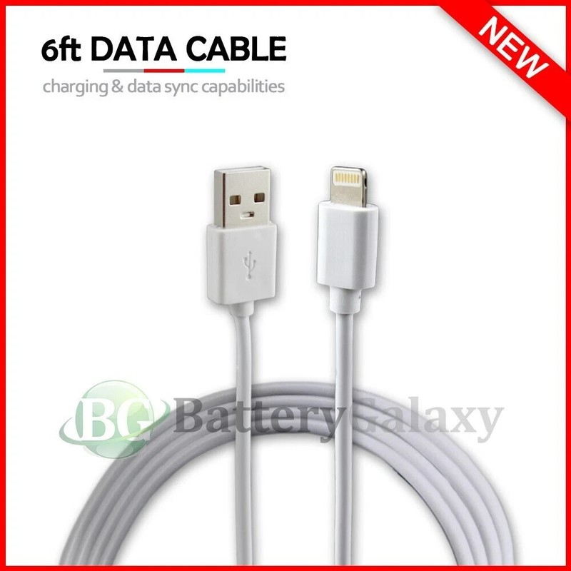 SET OF 4 6FT USB A Charging Cable For iPhone 14 13 12 11 Pro Max 8 7 6 5 iPad