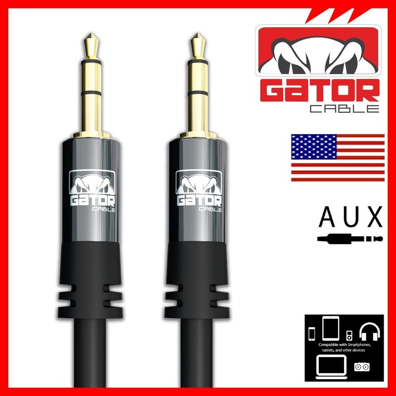 AUX 3.5mm Audio Cable Cord Male to Male For Phone iPhone Samsung LG Earphones gallery
