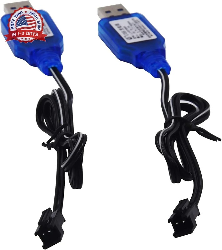 Blomiky 3.7V 800mA Fast USB Charge Cable with SM-2P Connector Plug fit for Amphi gallery