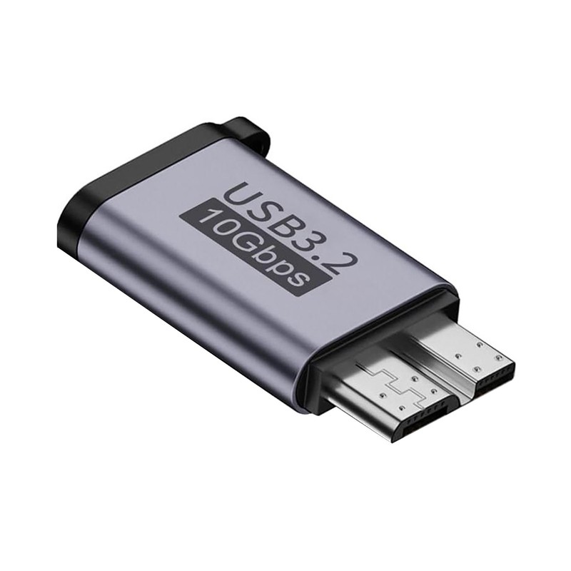 Aluminum Alloy Micro USB 3.0 to USB C Female Adapter 10Gbps Speed Key Ring gallery