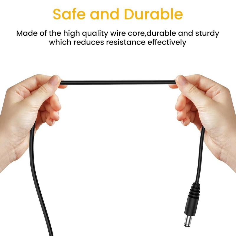 USB to DC 5V Power Cord, USB-A Male to DC 5.5mm x 2.1mm Power Plug Connector ... gallery