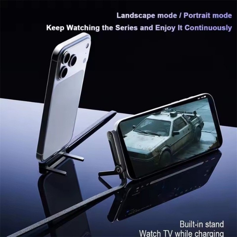 240W Fast Charging Foldable Bracket Data Cable with Built-in Holder Hot Sale gallery