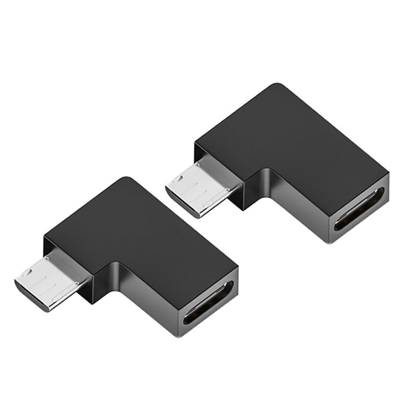 2 PCS USB2.0 Type C Female to Micro USB Male Power Data Adapter.USB C to Micr... gallery