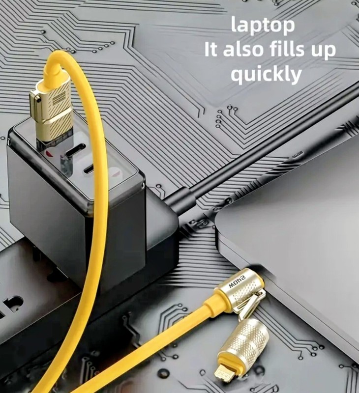 Charging cable-gold-240W-ULTRA FA-PD SUPPORT-HIGH SPEED DATA TRANSMISSION-4-in-1 gallery