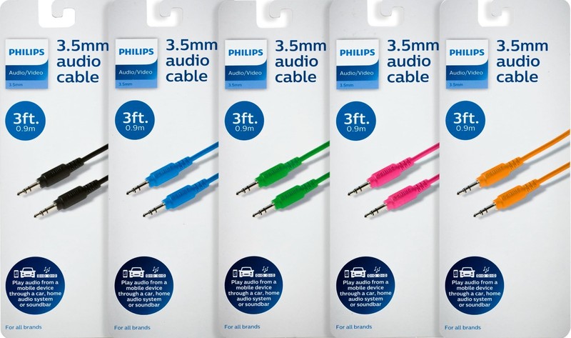 15-Pack 3.5mm Aux Cables, 3ft Male to Male Stereo Audio Cord, Multicolor for Hea gallery