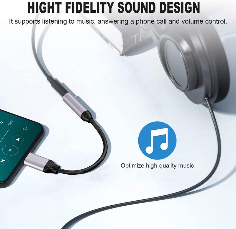 USB Type C to 3.5Mm Headphone Jack Adapter, (2-Pack) USB C to Aux Female Audio D gallery