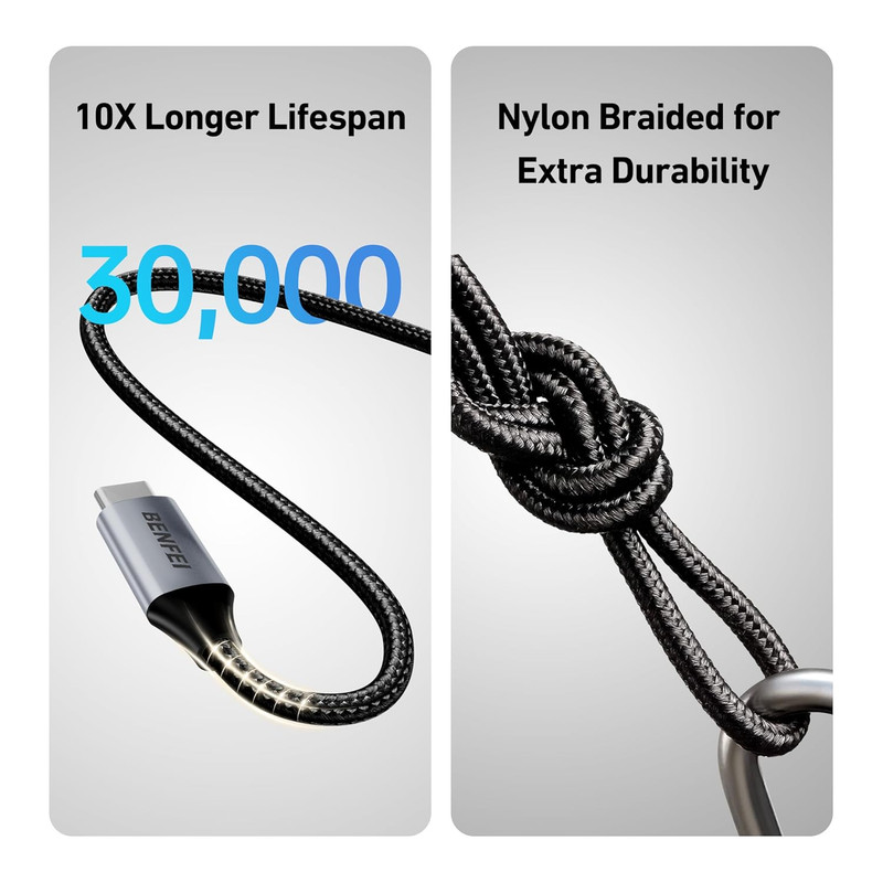 USB C to USB C Multipack 60W Fast Charging Cable, 4-Pack(3.3Ft/3.3Ft/6.6Ft/6.6Ft gallery