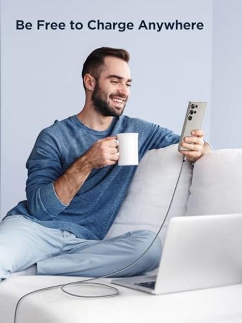 USB C Cable 10 FT 2Pack USB A to USB C 3A Fast Charging 10FT Long Type C Gray gallery