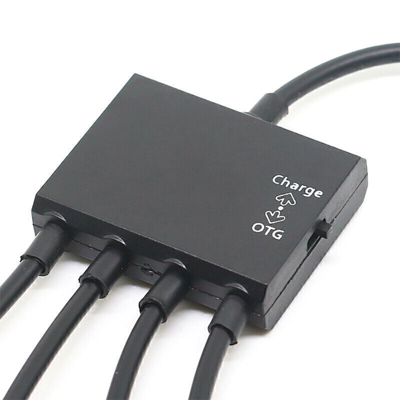 Micro USB HUB Adaptor with Power Powered Charging OTG Host Cable Cord Adapter gallery