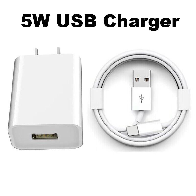 Lot USB Wall Charger Block Fast Charging Cable For iPhone 6 7 8 XS 11 12 13 14