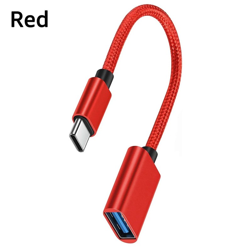 USB-C Type C Male to USB 3.0 Type A Female OTG Adapter Converter Cable Cord gallery