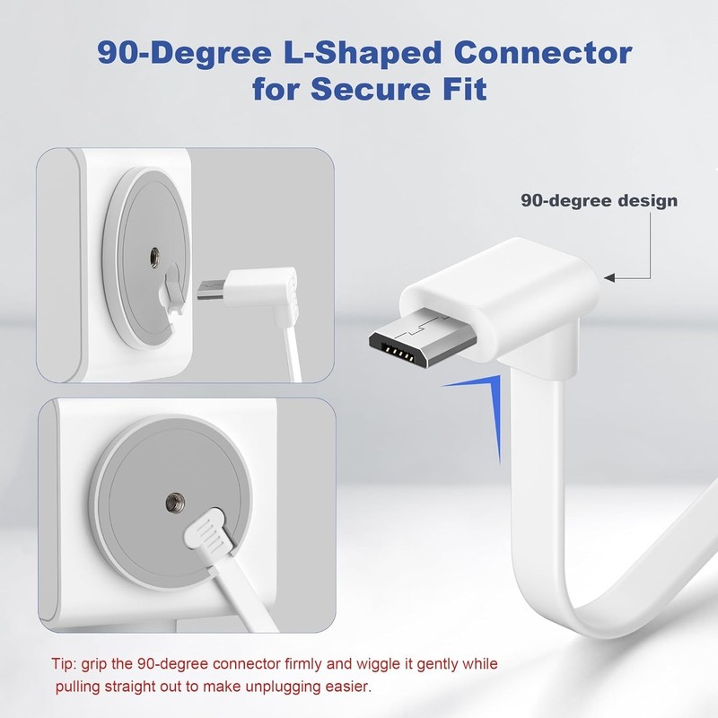 Versatile 30FT L-Shaped Extension Cable for WYZE Cam Pan V3 - Indoor/Outdoor gallery