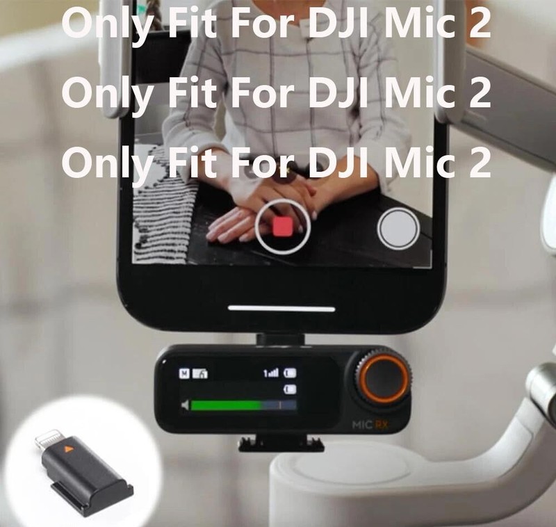Original DJI Mic 2 Mobile Phone Adapter For iPhone 14/13/12/11/XS MAX/XR 8 7 6 gallery