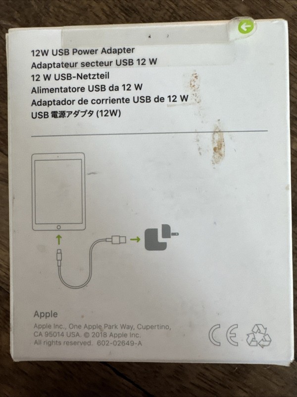 Apple USB 12W Power Adapter Wall Plug MGN03AM/A gallery