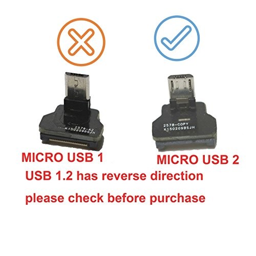 FPV Flat Slim Thin Ribbon FPC Cable Micro USB 90 Degree Angle to Standard USB... gallery