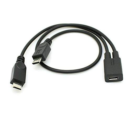 Micro USB 1 to 2 Y Splitter Cable,Micro USB 1 to 2 Charging Extension Cable S... gallery