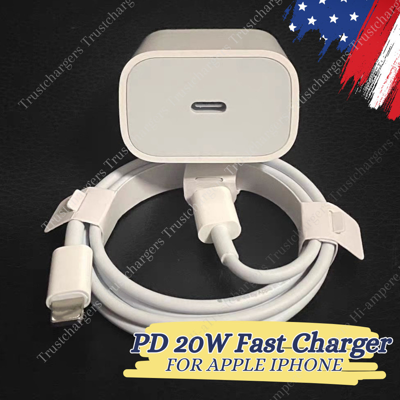 20W PD USB C Fast Charger Type C Cable For iPhone 16 15 14 13 12 11 Pro Max Lot