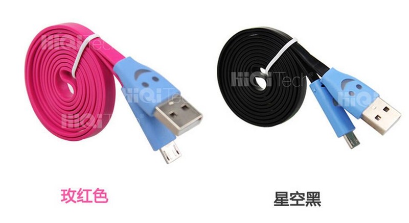 1M LED Light Flat Micro USB Charger Cable Data Sync Cord For Mobile Smart 18a26 gallery