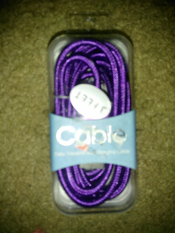Apple Lighting 3 Feet Braided Rohs Purple Cable