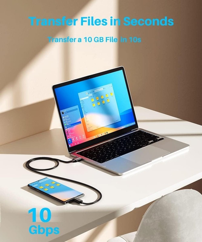 3FT USB C to USB A Fast Charging Cable - 10Gbps Data Sync for Devices gallery