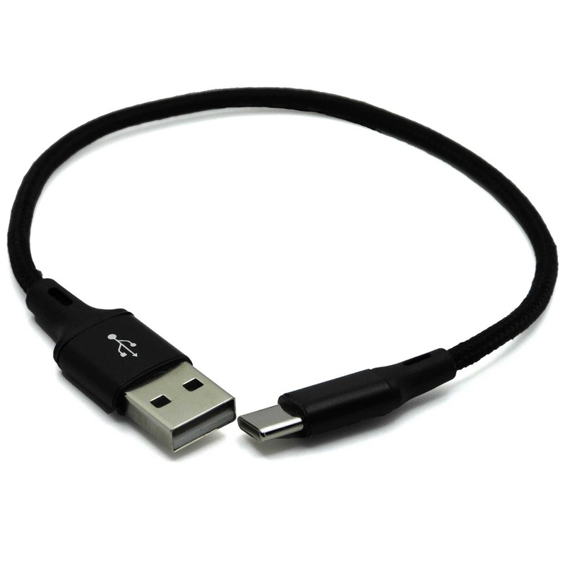 Short USB Type C USB-C to USB-A Cable Fast Charging Cable Cord 0.7ft gallery