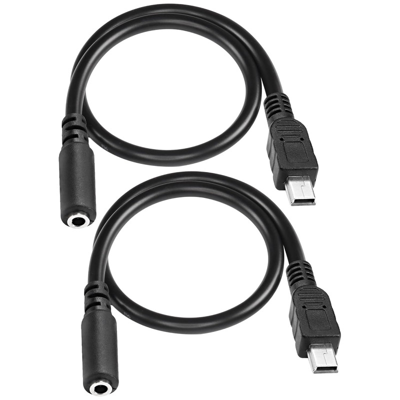 Mini USB Male to 3.5Mm Audio Cable Mic Cord,5 Pin Mini USB to 3.5Mm Female TRRS