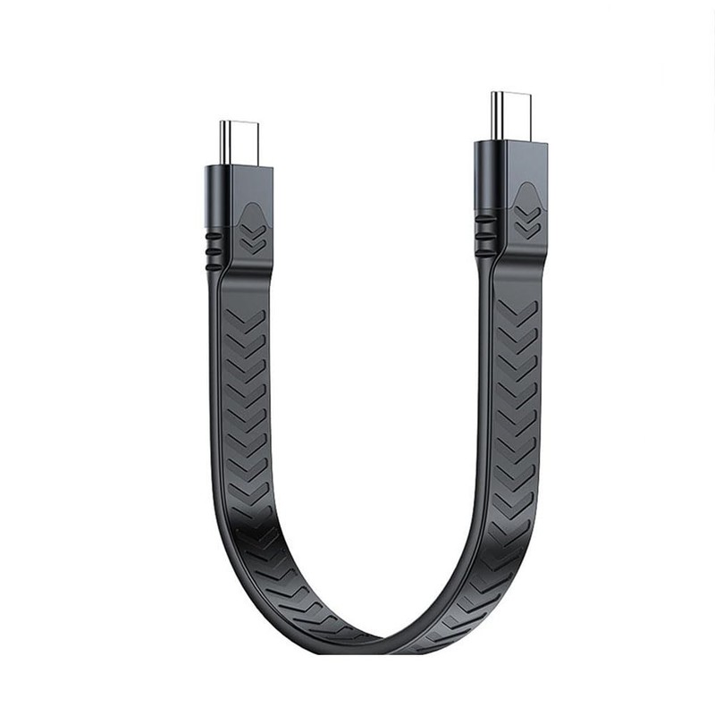 Short USB C Cable 240W Male To Fast Charging 80Gbps 16/8K@60Hz 13cm/5.11 Inch