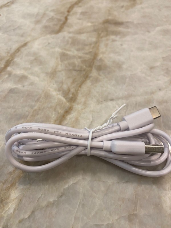 2pcs White USB Charging Cable Cords AWM 2464 E494205 24AWG 300V